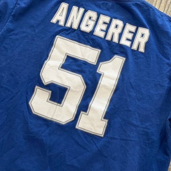 NFL Team Apparel Indianapolis Colts #51 Angerer Jersey Short Sleeve Blue 2XL - Picture 4 of 5